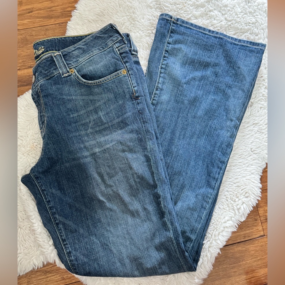 Vintage American Eagle AE 1977 boyfriend bootcut jeans size 14 - Picture 4 of 9